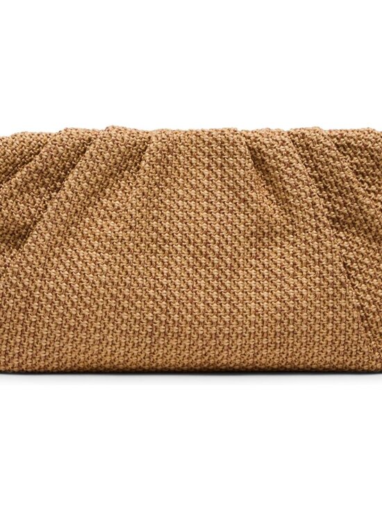 Handbags - womens Palomaa Pleated Raffia Clutch